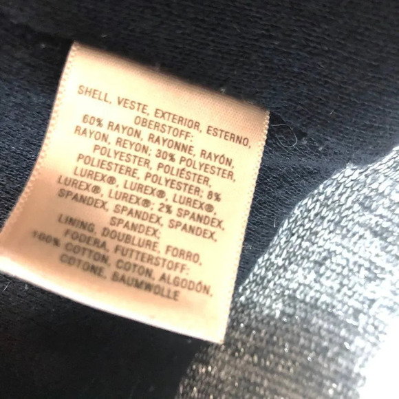 Deletta | Metallic Open Front Cardigan Sweater - Picture 6 of 8